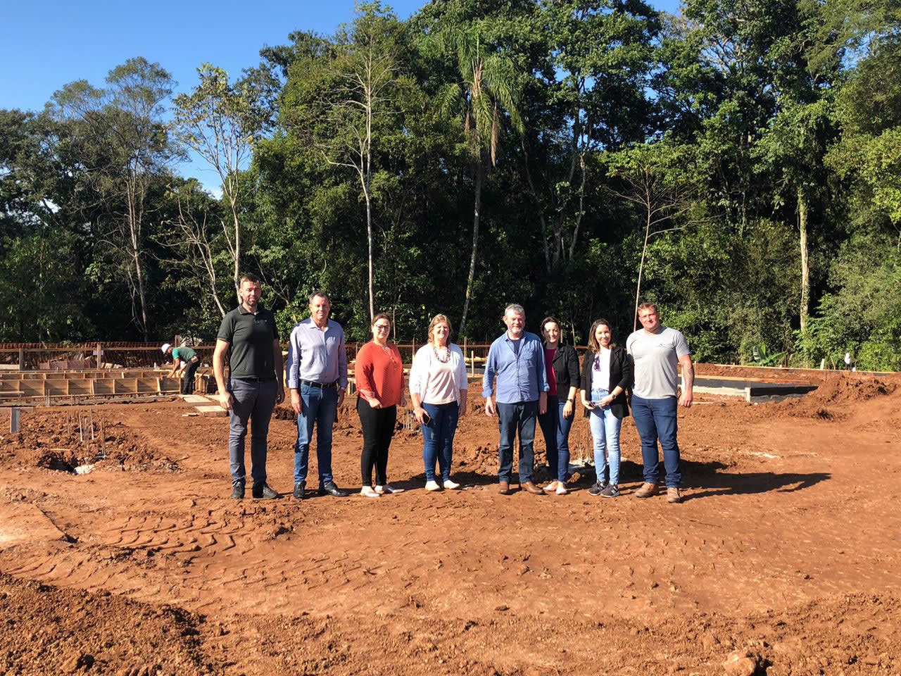 Administração acompanha obra da nova escola de Educação Infantil na Barra do Forqueta