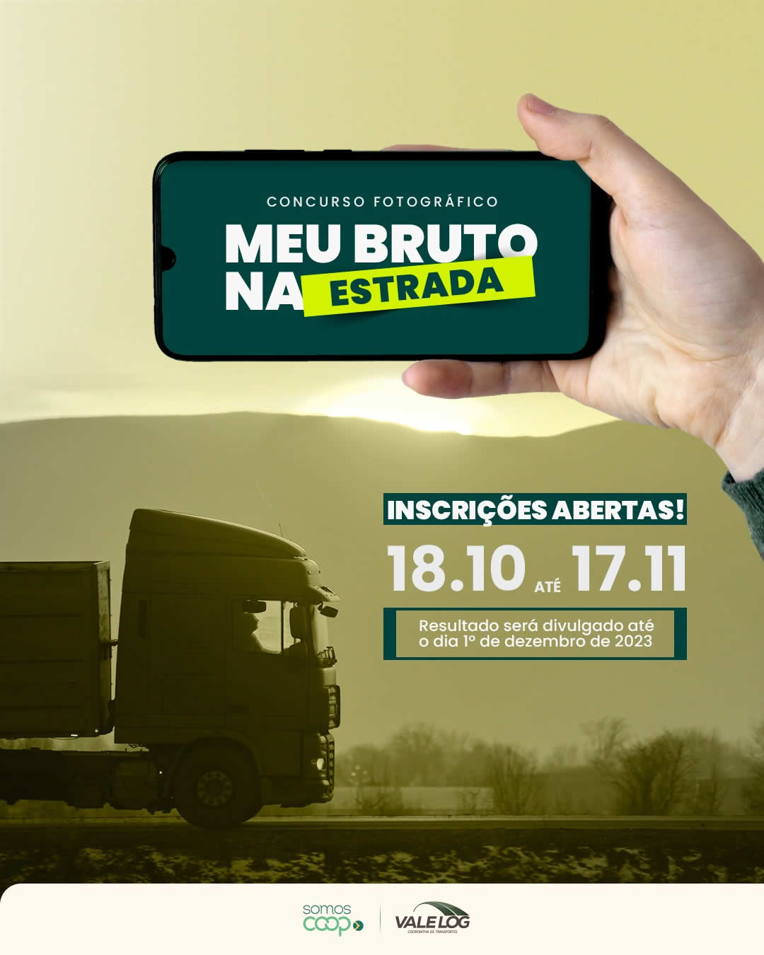 Vale log lança Concurso fotográfico “Meu bruto na estrada”