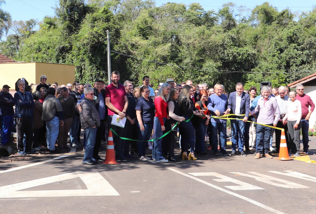Pavimentação asfáltica de Forqueta é entregue à comunidade