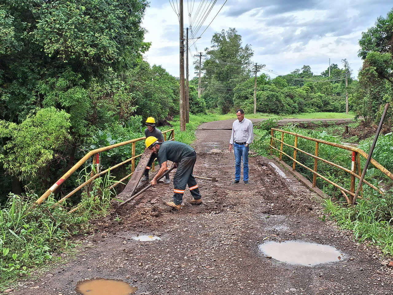 Obras da nova ponte dos Wünsch iniciaram nesta terça-feira