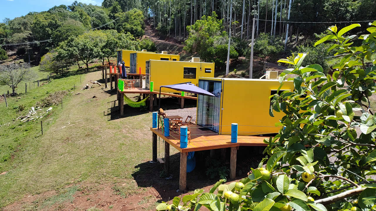 Alveare Pousada Container: um refúgio de natureza, aconchego em Arroio do Meio