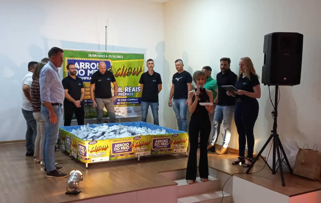 CDL realiza último sorteio da campanha Arroio do Meio comprar aqui é Show