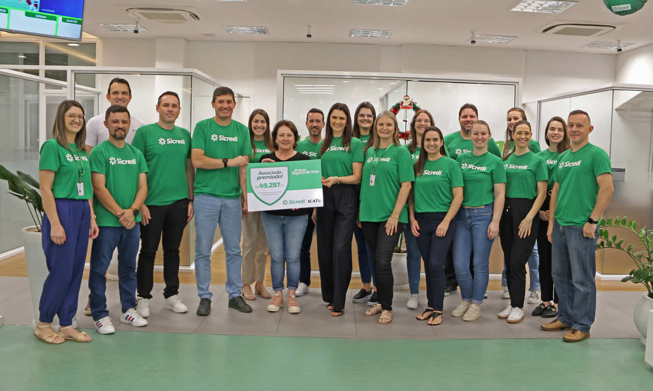 Associada do Sicredi de Arroio do Meio é contemplada no prêmio do Seguro de Vida